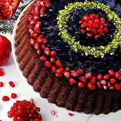 #طرز_تهیه_تارت_کیک_شکلاتی_با_کرم_انار