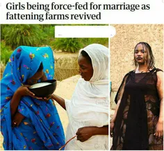🔻تو کشور موریتانی مردا علاقه زیادی به زنای خیلی چاق دارن 