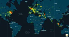 🔴 ‏تلگرام با انتشار یک نقشه جهانی، کشورهای که در آنها تلگ