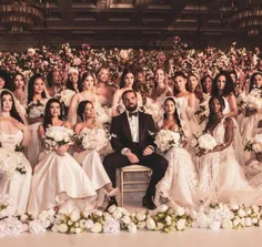 عروسی شیخ راغب‌العدوانی از شیوخ امارات با هفده عروس از کش
