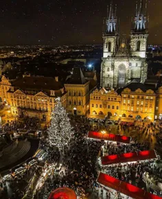 پراگ جمهوری چک ، درخت زیبای کریسمس
