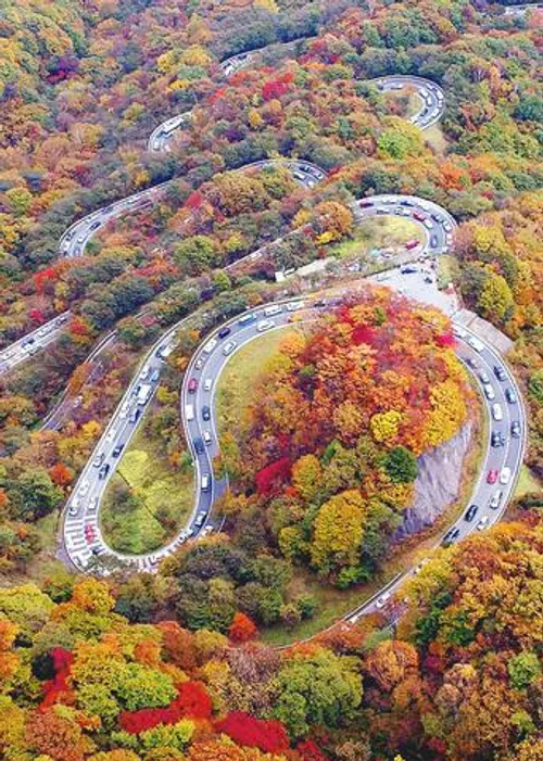 چهارمین جاده زیبای جهان ، از شمال به استان مازندران شهرست