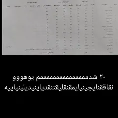 یوهووووووو ۲۰ شدممممممممممممممم