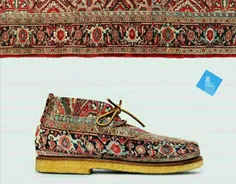 طراحی#کفش با الهام از #فرش ایرانی...
