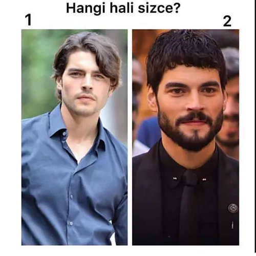 💜 تو کدوم حالت بهتره؟ 2 عکس های akin akinozu💜  hercai