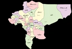 نقشه استان اصفهان 