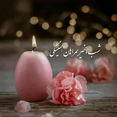 شب همگی خوش💐🌹🏵💮🌼🌻🌺🕯🕯