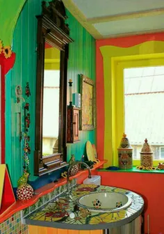 خانه هایی رنگین و دوست داشتنی! 😍 #هنر #خلاقیت #دکوراسیون 