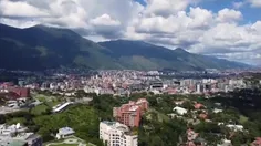 سرود فرمانده سلام در قلب کاراکاس در آمریکای لاتین . 