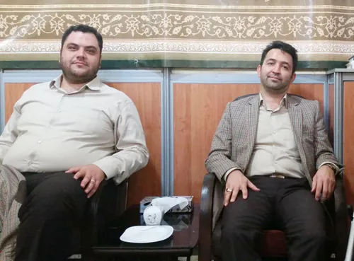 اعضای گروه تواشیح سیرت النبی جناب رضا بقایی و حسین علیپور