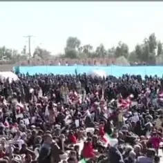 استقبال پر شور مردم نهبندان واقع در خراسان جنوبی از رئیس 
