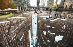 بزرگترین#نقاشی آنامورفیک جهان با 106.3 متر توسط جو هیل ( 