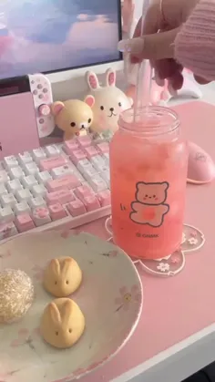 کیک و نوشیدنی💗🐥