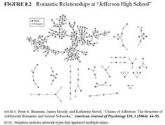 ۸⭕ ️ گراف روابط جنسی دانش‌آموزان یک مدرسه در آمریکا! 