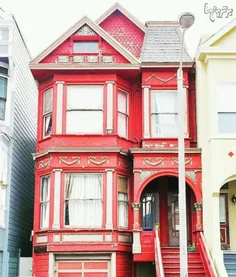 خانه های بهاری و آبنباتی رنگ سانفرانسیسکو 😍