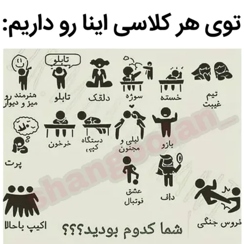 شماها از کدوم دسته هستید؟؟؟