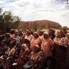 The central Australian Woman's Choir perform a cappella a