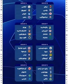  ۸گروه نهایی لیگ قهرمانان اروپا ۲۰۲۳