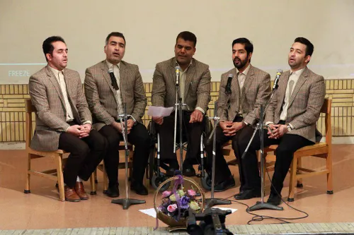 اجرای گروه تواشیح سیرت النبی مشهد مقدس در مجتمع فرهنگی صن