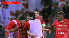 گل سوم شباب الاهلی به الوصل (سعید عزت اللهی)