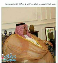 وزیر خارجه بحرین، میگن مساحتش از مساحت خود بحرین بیشتره