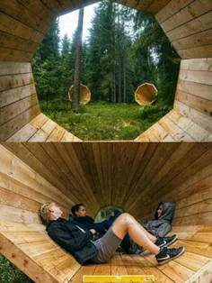 این بلندگوهای چوبی در جنگل های استونی گذاشته شده تا صدای 