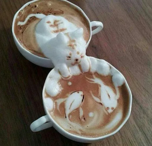 خلاقیت با قهوه.