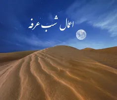 اعمال  شب عرفه :