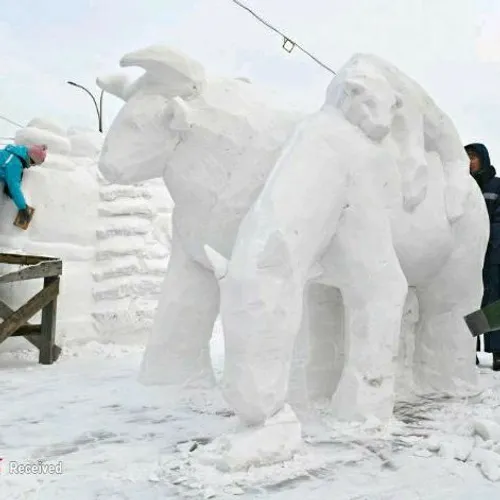 فستیوال مجسمه های برفی و یخی سیبری ☃️❄