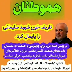 ظریف خون شهید سلیمانی را پایمال کرد...