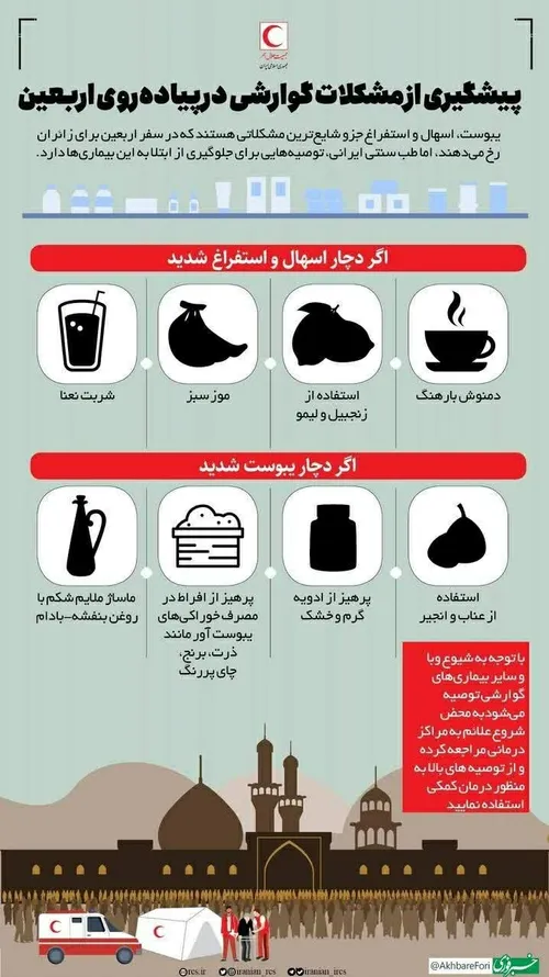 ♦️بهترین راهکار برای پیشگیری از مشكلات گوارشی در پیاده رو