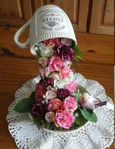 یک فنجان گل همراه با محبت مهمان ما باشید