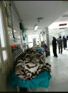راهروی بیمارستان امام خمینی بروجرد بستری شدن بیماران دررا