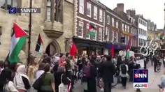 🔴تجمع دانشجویان دانشگاه کمبریج در انگلیس در حمایت از مردم