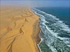 محل تلاقی صحرای افریقا(نامیبیا) با اقیانوس اطلس