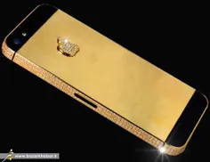 ایفون 5طلایی 15میلیون دلار قیمت تزیین شده با الماس وطلا