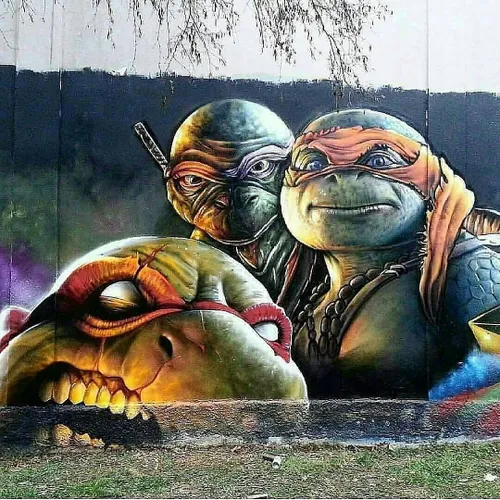 خلاقیت هنر نقاشی خیابانی