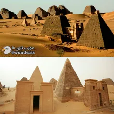 تعداد هرم هایی که در بیابان شمال سودان وجود دارد از هرم ه