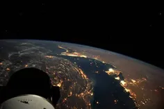 * جدیدترین تصویر خلیج فارس از منظر ایستگاه فضایی بین‌المل