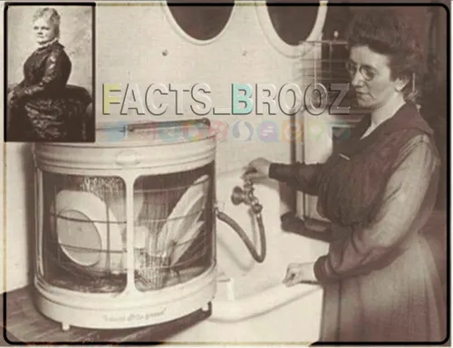 جوزیفن کوکران مخترع ماشین های ظرف شویی که به دلیل شکسته ش