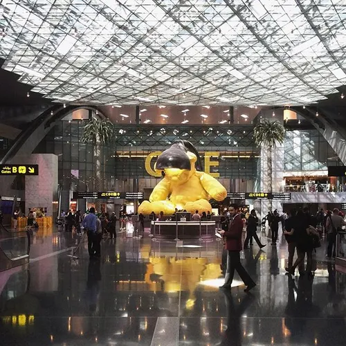 Passing through Doha airport. iPhone photo by @lindsay ma