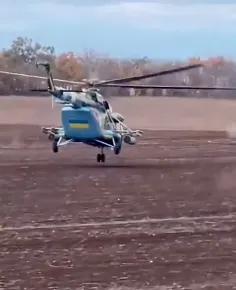 🔺پرواز هلیکوپتر اوکراینی در پست‌‌ترین ارتفاع ممکن