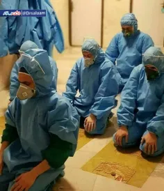 📸 تصویری از #پزشکان و #پرستاران خط مقدم مبارزه با #کرونا
