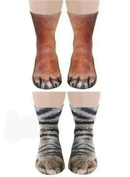 مد جدید؛ جوراب هایی که پایتان را شبیه حیوانات می کنند!