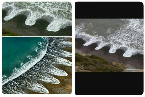 ساحل اسرار آمیز در انگلستان با موج های سینوسی! دانشمندان 