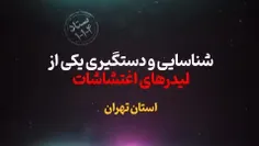 💠 شناسایی و دستگیری یکی از لیدرهای اغتشاشات استان تهران ت