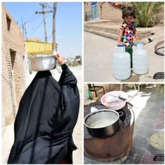 در گرمای ۵۵ درجه خوزستان، مردم روستای ام‌اتمیر با مساحت ۶