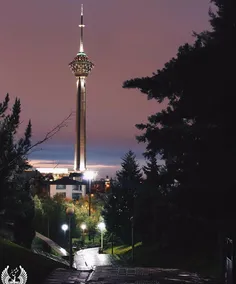 نمای زیبای برج میلاد از خیابان گلستان،شهرک غرب﻿