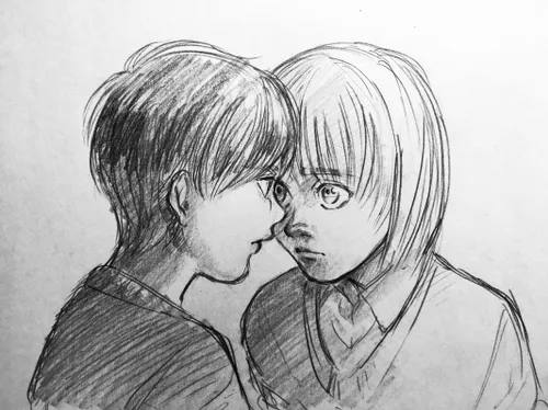 エレアル😟 🍃 erearu😌 🍀 eremin😶 😙 Eren jaeger💚 armin arlert💙 at