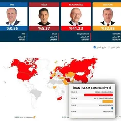 🔺رای ۷۰ درصد اتباع ترکیه در ایران به رقیب اردوغان!